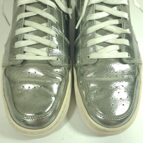 Nike air royal mid premium metallic silver / white 343982-003 Men 10.5 Rare 2009 main image 3